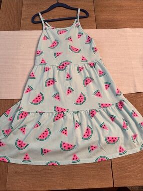 Cat & Jack Mint Sundress with Pink Watermelon Print